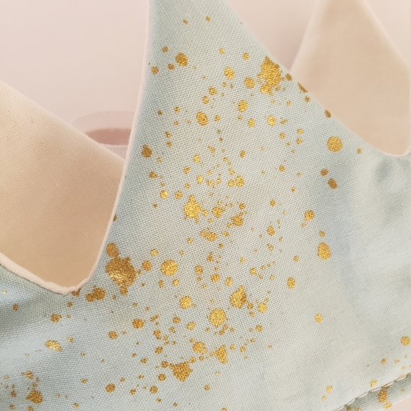 NEW Handmade Gold Fabric Kids Birthday  Crown - Picture 4 of 10